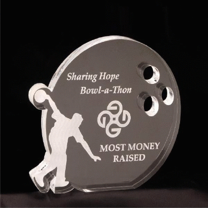 โล่รางวัลอะคริลิค โบว์ลิ่ง