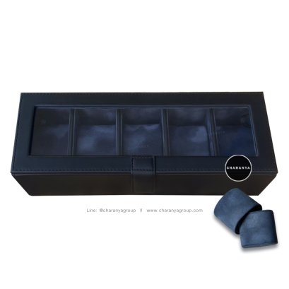 Watch Box Storage Organizer  กล่องนาฬิกา กล่องนาฬิกา5เรือน กล่องใส่นาฬิกา กล่องนาฬิกาอย่างดี กล่องสะสมนาฬิกา ที่เก็บนาฬิกา กล่องกำมะหยี่เก็บนาฬิกา หมอนนาฬิกา2in1