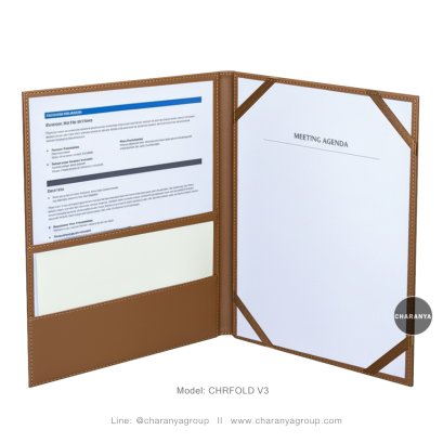 Leather Folder แฟ้มหนัง A4 แฟ้มกล่าวรายงาน แฟ้มใบประกาศ แฟ้มเสนอเซ็นต์ แฟ้มเซ็นต์สัญญา แฟ้มเมนู แฟ้มเซ็นต์เอกสาร