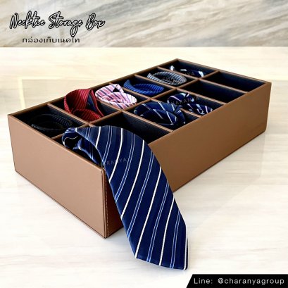 12 PIECE Necktie storage box กล่องใส่เนคไนค, กล่อง 12 ช่อง, กล่องเครื่องประดับ, กล่องใส่กิ๊บ, กล่องใส่เข็มกลัด