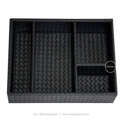 Leather Tray ถาดหนัง ถาดแบ่งช่อง ใส่ของอเนกประสงค์ ถาดใส่ชุดกาแฟ ถาดจัดชุดกาแฟ ถาดในห้องพักโรงแรม ถาดโรงแรม ถาดใส่ของห้องVIP ถาดใส่อาหารว่าง ถาดใส่ขนม ถาดลิ้นชัก ถาดใส่เข็มขัด ถาดใส่ตู้เสื้อผ้า ถาดใส่ลิ้นชักถาดใส่เครื่องแต่งกาย ถาดใส่เครื่องประดับ