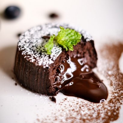 RED BEAN CHOCOLATE LAVA CAKE 