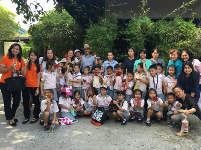 โรงเรียนสิรศาสตร์ศึกษา อมตะนตร เยี่ยมชมเเละเรียนรู้การทำเครื่องจักสาน