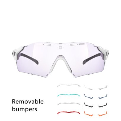 Cutline White Gloss / ImpactX Photochromic 2 Laser Purple with bumpers set