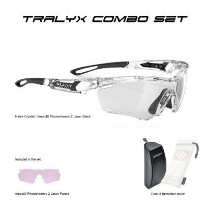 Tralyx Crystal Gloss ImpactX Photochromic2 Laser Black + Laser Purple Set