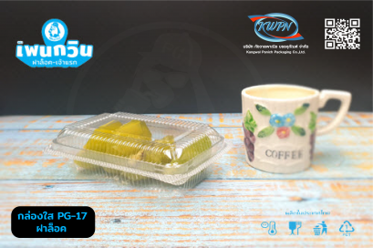 กล่องใส PG-ฺ17 ฝาล็อค