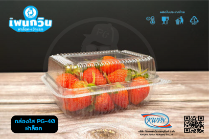 กล่องใส PG-ฺ40 ฝาล็อค