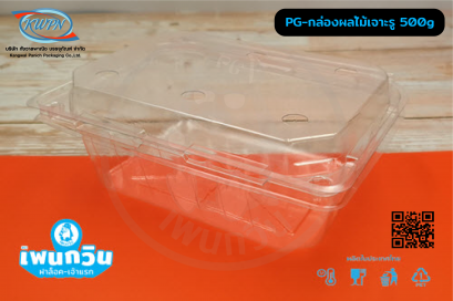 PG-กล่องใส่ผลไม้ 500g ฝาล็อค