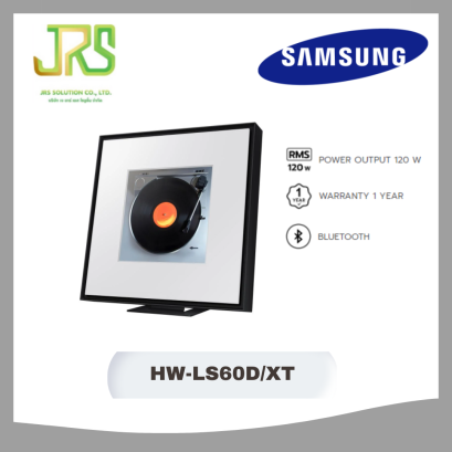SAMSUNG Music Frame ลำโพงเชื่อมต่อไร้สาย (2.0 CH, สีดำ) รุ่น HW-LS60D/XT