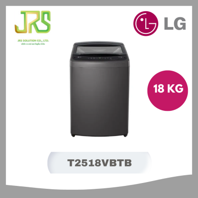 LG เครื่องซักผ้าฝาบน ระบบ Smart Inverter ความจุ 18 กก. พร้อม TurboDrum รุ่น T2518VBTB
