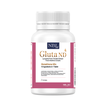 NBL Gluta ND Lycopene French Maritime Complex 1530 mg กลูต้า เอ็นดี ไลโคปีน มารีไทม์ (30 Capsules)