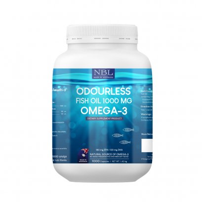 NBL Odourless Fish Oil 1000 MG OMEGA-3 (1000 カプセル)