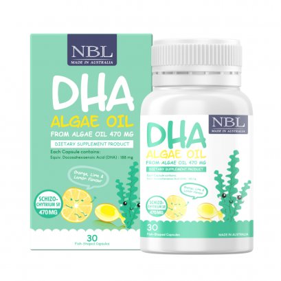NBL DHA Algae Oil From Algae Oil 470 mg (30 ဆေးတောင့်)
