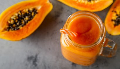 น้ำส้ม + มะละกอ ชะลอความมันได้นะ