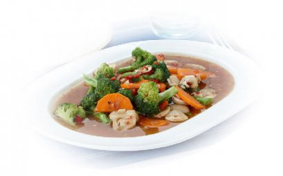 Spicy stir fry mixed vegetables