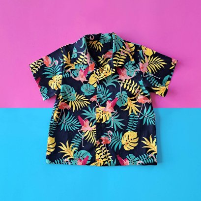 BOYS & GIRLS TROPICAL SHIRTS  / 100% PRINTED COTTON(copy)