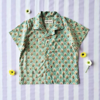 BOYS &amp; GIRLS CRAFTED BOHO SHIRTS / 100% COTTON INDIAN HAND BLOCK PRINTED*予約注文は3月13日に発送されます * PRE-ORDER SHIP OUT 13 MARCH