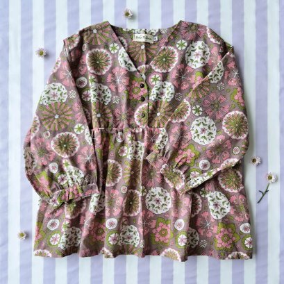 TEEN &amp; ADULTS WOMEN BLOUSE 100% COTTON INDIAN HAND PRINTED*予約注文商品の発送予定日：6月30日 PRE-ORDER ITEMS SHIPMENT 30th JUNE