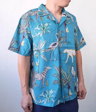 เสื้อเชิ๊ตเด็กโตวัยรุ่น และ ผู้ใหญ่ใส่ได้ทั้งชาย หญิง 100% คอตตอน ผ้าพิมพ์มืออินเดีย *สินค้าสั่งจองล่วงหน้า ส่งสินค้าออกวันที่ 30 มิถุนายน