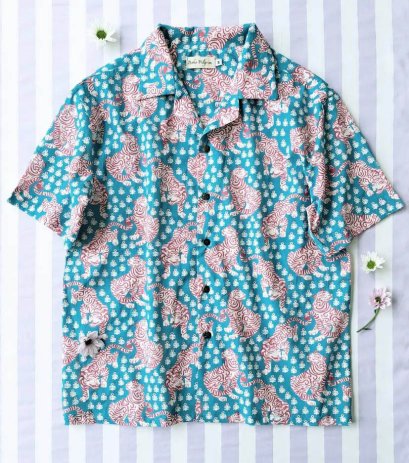 เสื้อเชิ๊ตเด็กโตวัยรุ่น และ ผู้ใหญ่ใส่ได้ทั้งชาย หญิง 100 % คอตตอน ผ้าพิมพ์มืออินเดีย