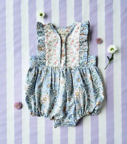 BUTTONS FRONT  ROMPER *PRE-ORDER ITEMS SHIP OUT 4 TH AUGUST※予約商品は8月4日に発送されます