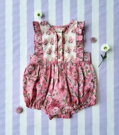 BUTTONS FRONT ROMPER *PRE-ORDER ITEMS SHIP OUT 4 TH AUGUST※予約商品は8月4日に発送されます