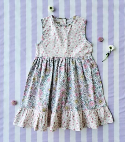 BUTTONS BACK DRESS  *PRE-ORDER ITEMS SHIP OUT 4 TH AUGUST※予約商品は8月4日に発送されます