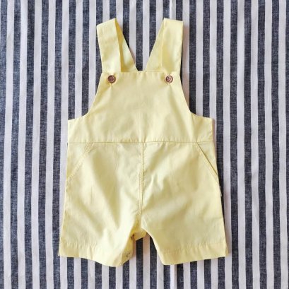 BOYS & GIRLS PINAFORE YELLOW 100% COTTON *PREORDER SHIP OUT 23 FEB