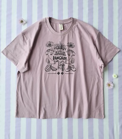 BKK 女款T卹 / 100%純棉 淡紫色
