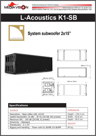 L-ACOUSTICS K1-SB