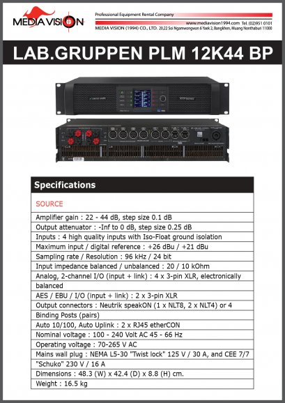 LAB GRUPPEN PLM 12K44 BP
