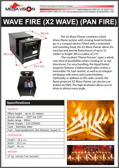 WAVE FIRE (X2 WAVE) (PAN FIRE)