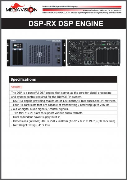 RIVAGE DSP-RX DSP ENGINE