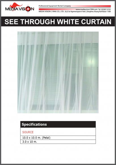 SEE THROUGH WHITE CURTAIN