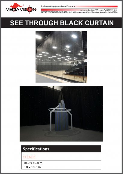 SEE THROUGH BLACK CURTAIN