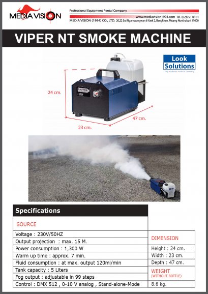 VIPER NT SMOKE MACHINE