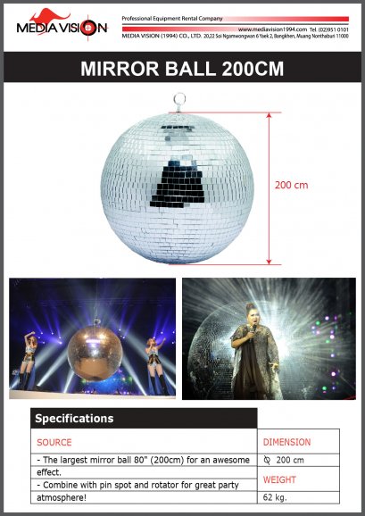 MIRROR BALL 200CM