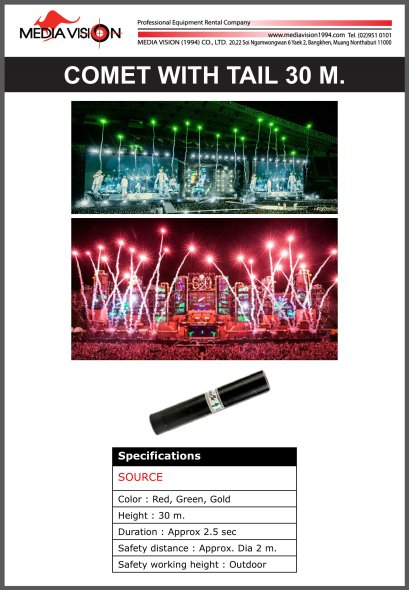 COMET WITH TAIL 30 M.