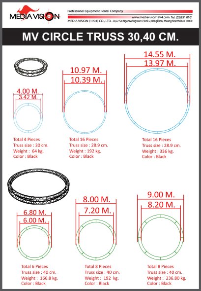MV CIRCLE TRUSS 30,40 CM