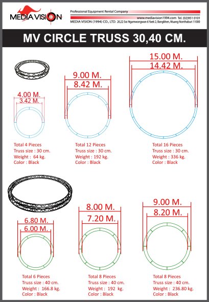 MV CIRCLE TRUSS 30,40 CM