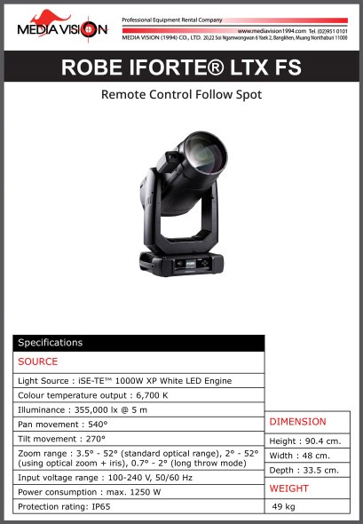 ROBE IFORTE® LTX FS