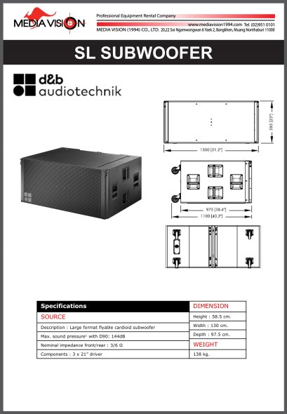 D&B SL SUBWOOFER
