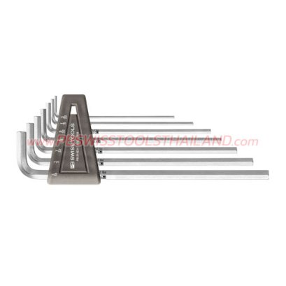 PB214ZH ชุดประแจหกเหลี่ยมแบบยาว (หัวตัด) ขนาด 3/32&quot;-5/16&quot; (7 ตัวชุด) PB SWISS TOOLS