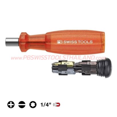 PB6460.RED ไขควงเปลี่ยนหัวได้ (ด้ามแดง) PB SWISS TOOLS