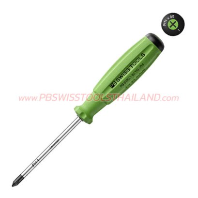 PB8190-1-80YG (PB8190RB) ไขควงปากแฉกด้าม SWISSGRIP เบอร์ 1x80x175 มม. PB SWISS TOOLS