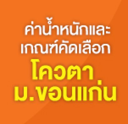 รับตรงมหาวิทยาลัยขอนแก่น 2559