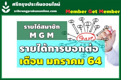 ค่าสายงาน+แนะนำ ตั้งแต่1-31 ม.ค. 2564