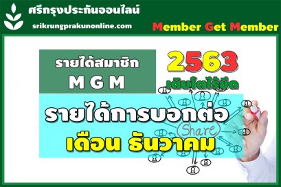 ค่าสายงาน+แนะนำ  1 - 31 ธันวาคม ส่งท้ายปี 2563