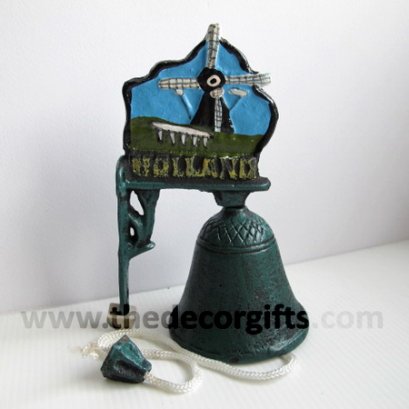 กระดิ่เหล็ก ลายกังหันลม Holland (ขนาดเล็ก)