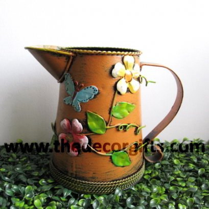 เหยือกสังกะสี สไตล์วินเทจ (น้ำตาลอิฐ)